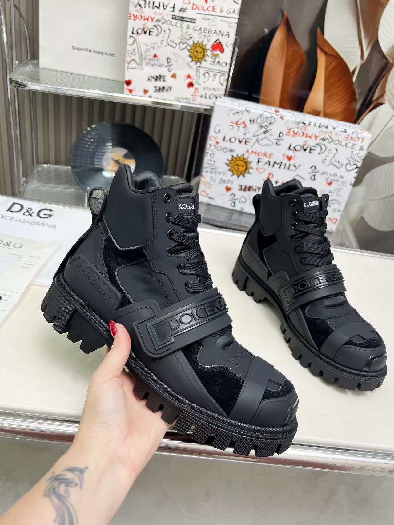 Dolce Gabbana男鞋 2025專櫃同步 DG杜嘉班納厚底德比休閑大頭鞋