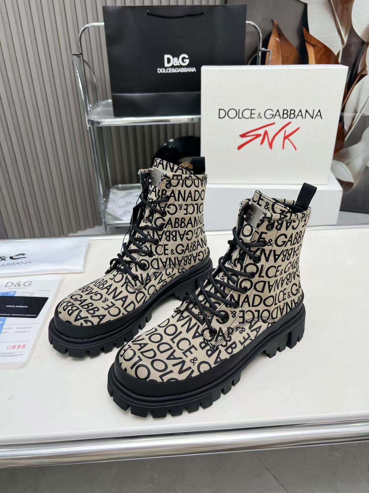 Dolce Gabbana男鞋 2025專櫃同步 DG杜嘉班納厚底德比休閑大頭鞋