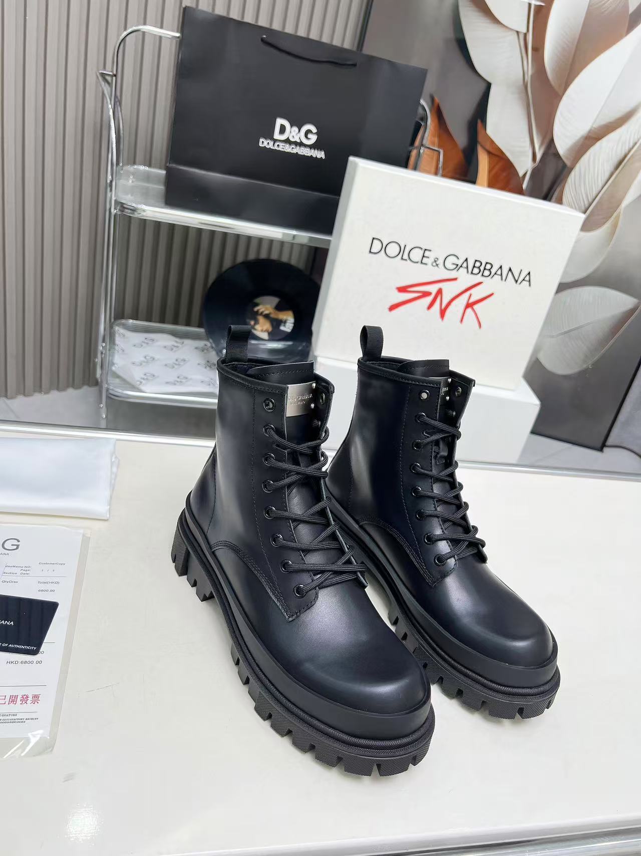 Dolce Gabbana男鞋 2025專櫃同步 DG杜嘉班納厚底德比休閑大頭鞋