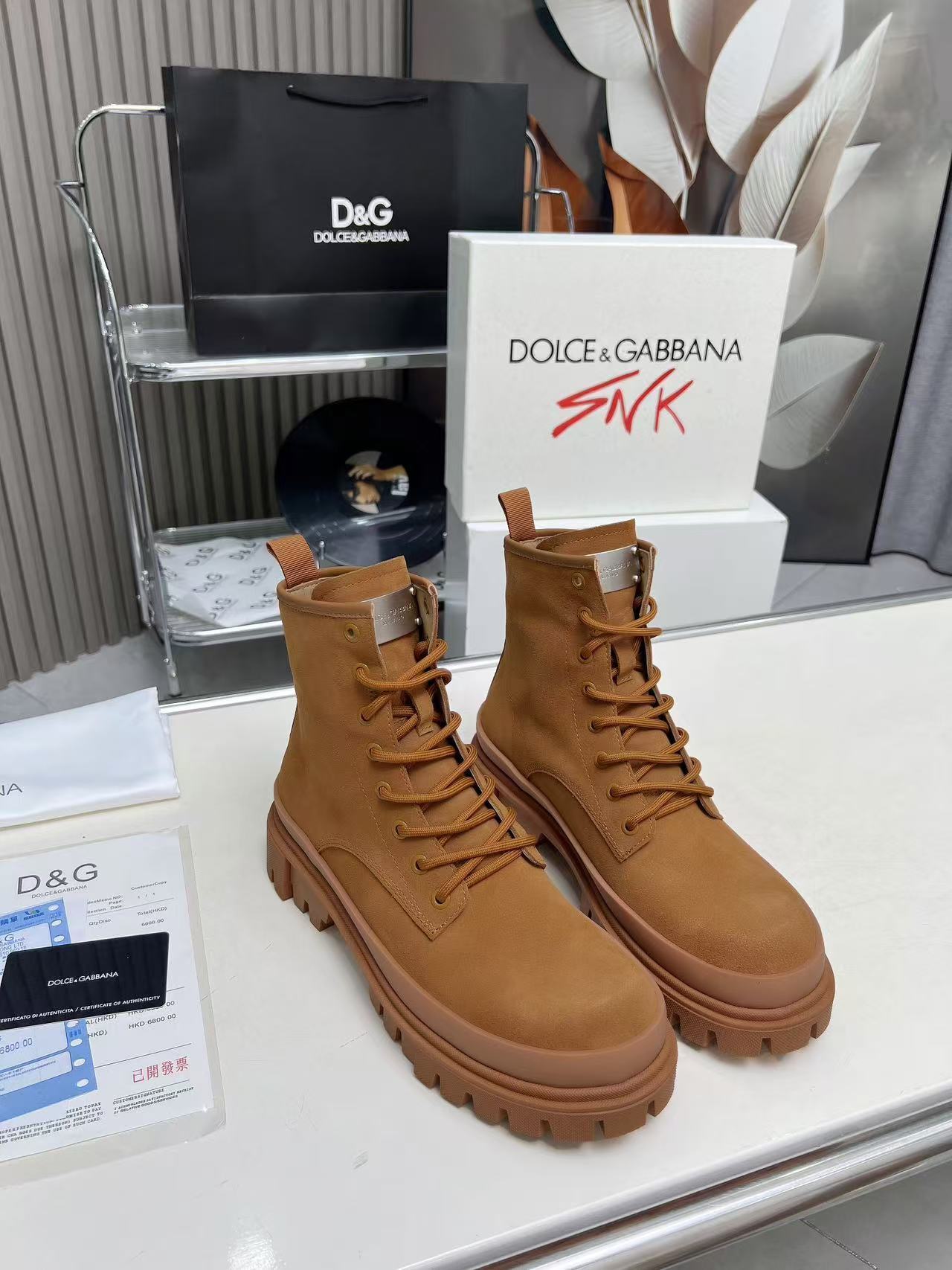 Dolce Gabbana男鞋 2025專櫃同步 DG杜嘉班納厚底德比休閑大頭鞋