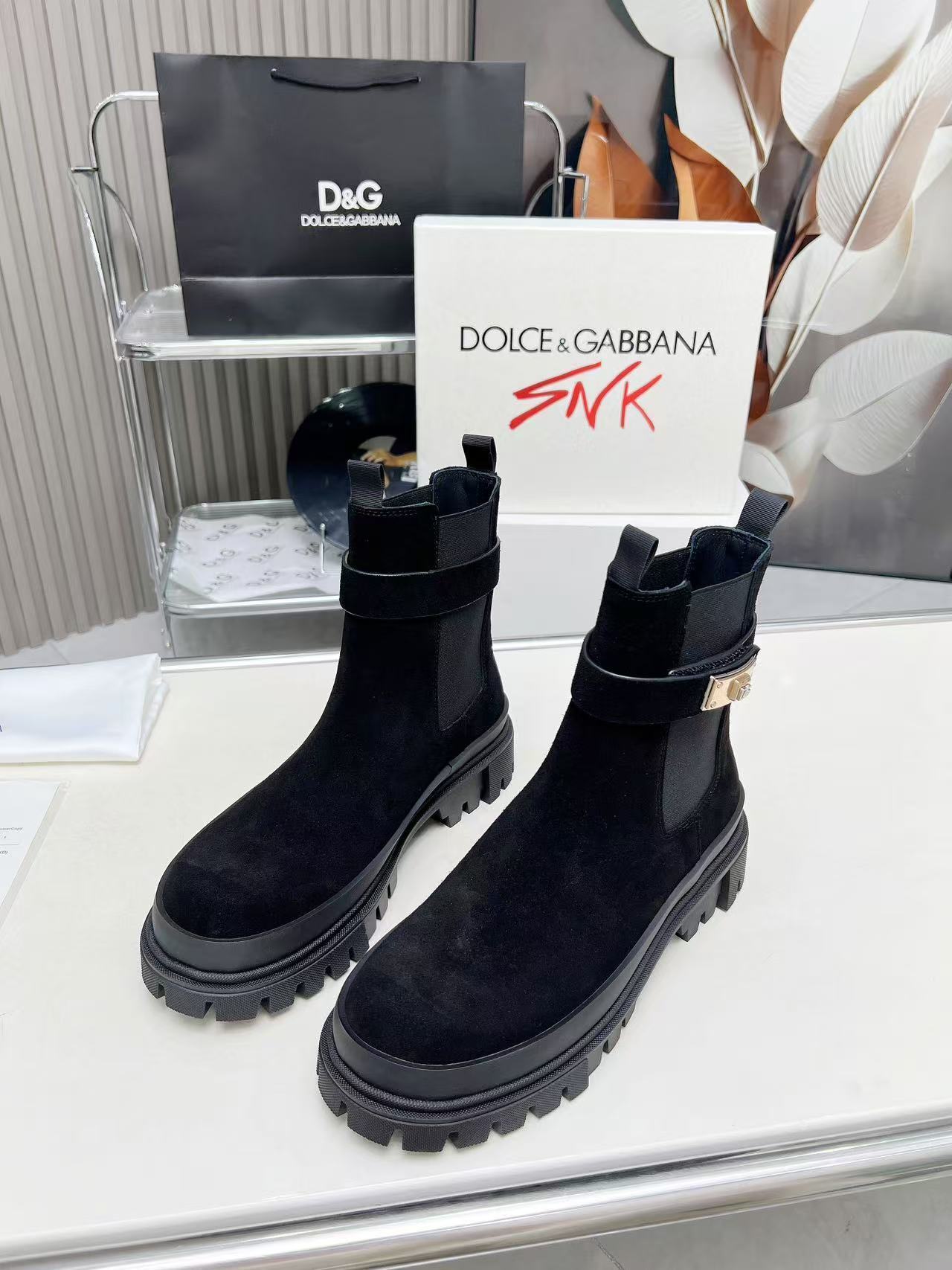 Dolce Gabbana男鞋 2025專櫃同步 DG杜嘉班納厚底德比休閑大頭鞋