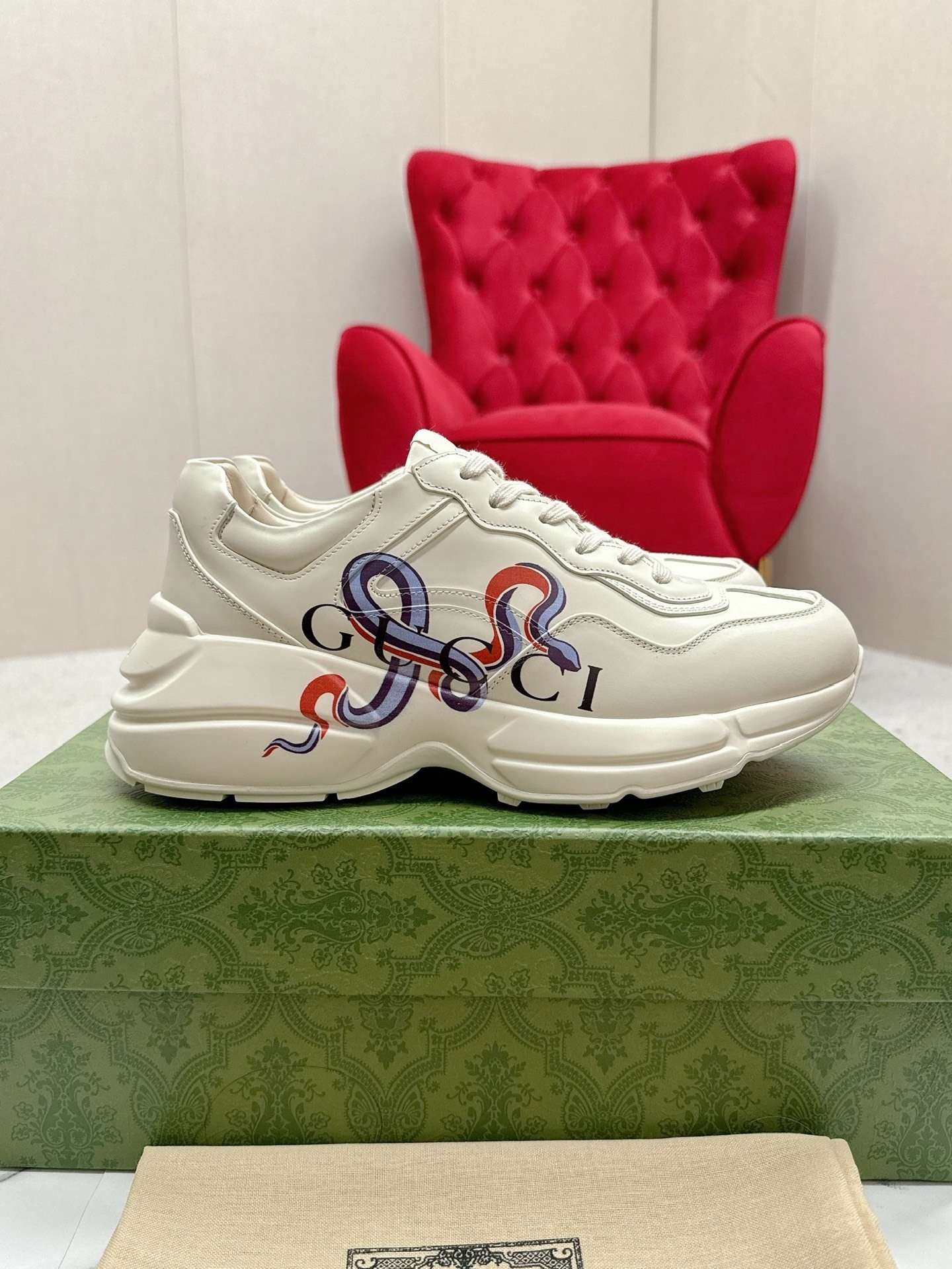 GUCCI情侶鞋 2025專櫃同步 古馳經典爆款老爹風休閑鞋