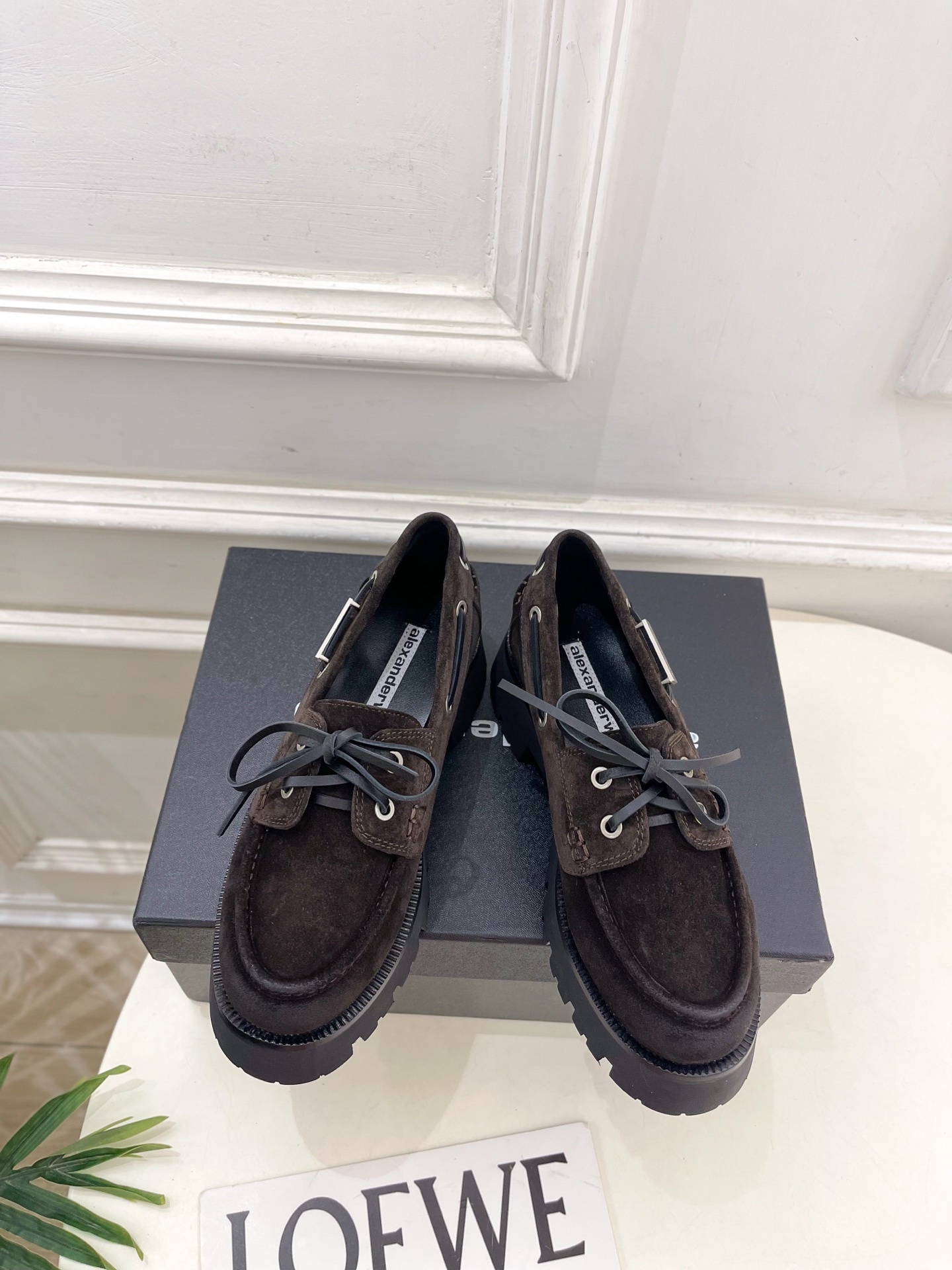 Alexander wang女鞋 2025專櫃同步 大王松糕厚底樂福鞋