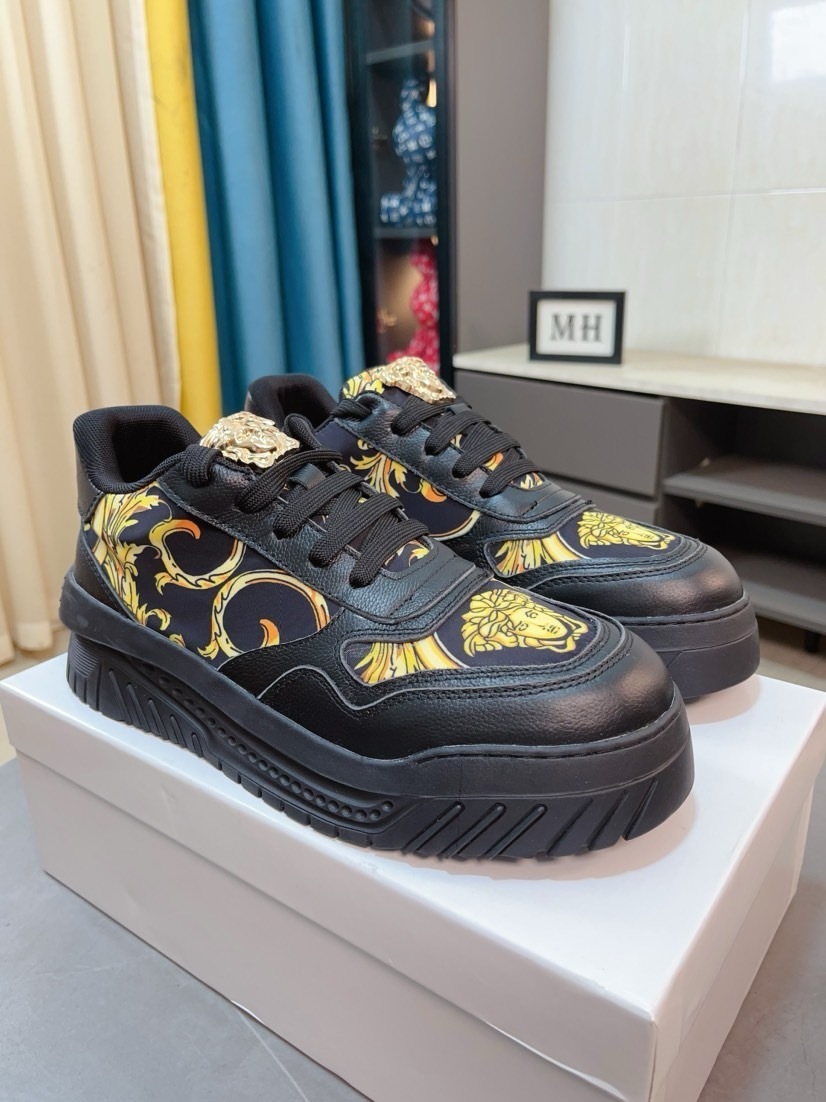 VERSACE男鞋 2025專櫃同步 範思哲經典爆款低幫休閑鞋