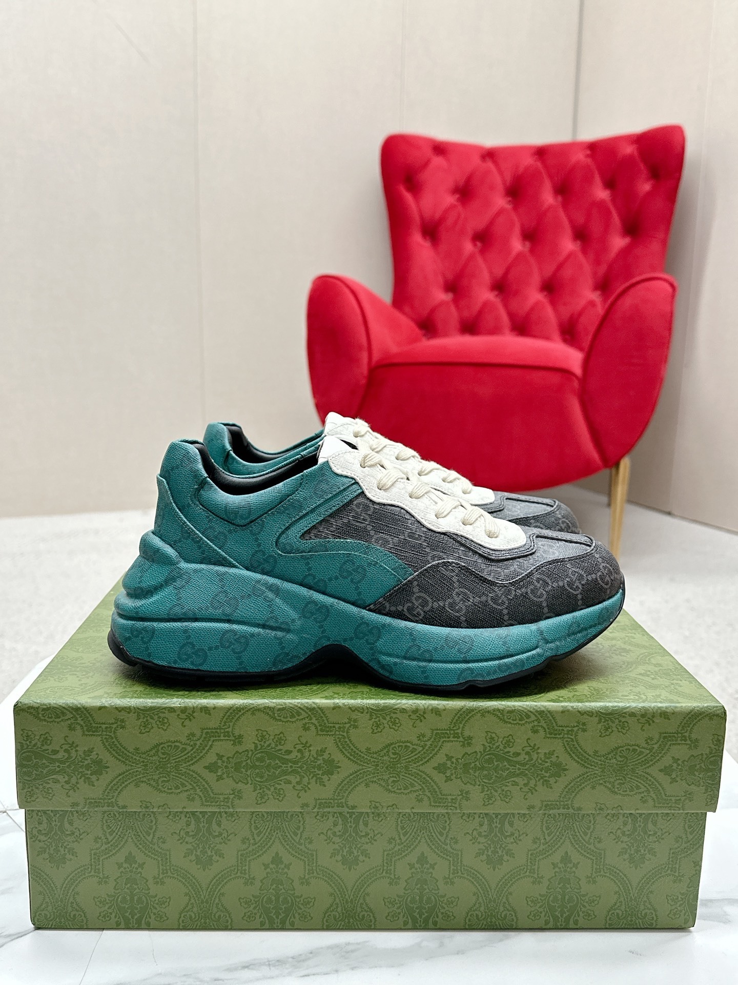 GUCCI情侶鞋 2025專櫃同步 古馳經典爆款老爹風休閑鞋