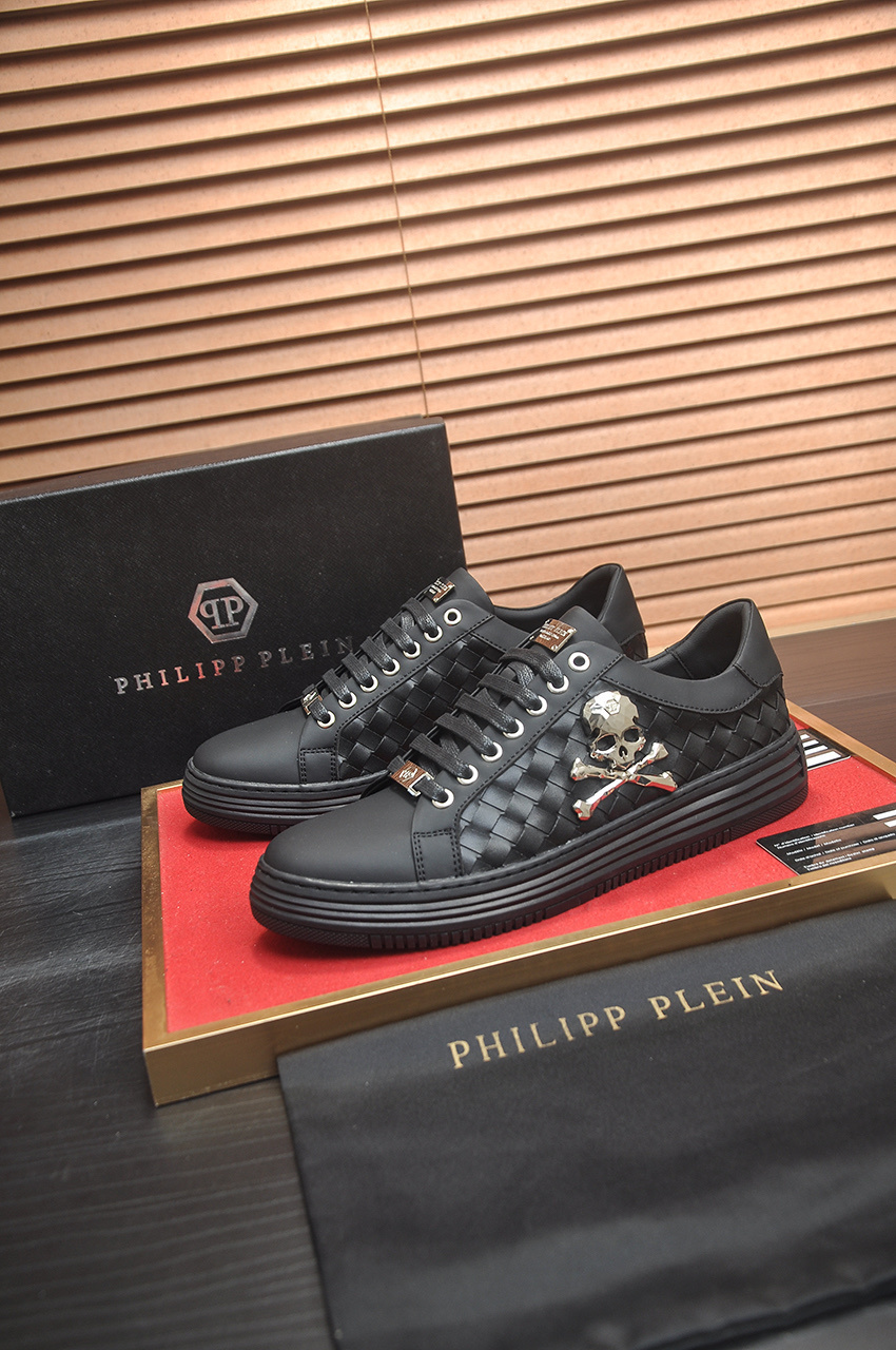 PHILIPP男鞋 2025專櫃同步 PP菲利普經典爆款休閑鞋 鞋面採用進口牛皮材質 舒適真皮內裡 原版橡膠耐磨大底 碼數-38-44 FF7701850