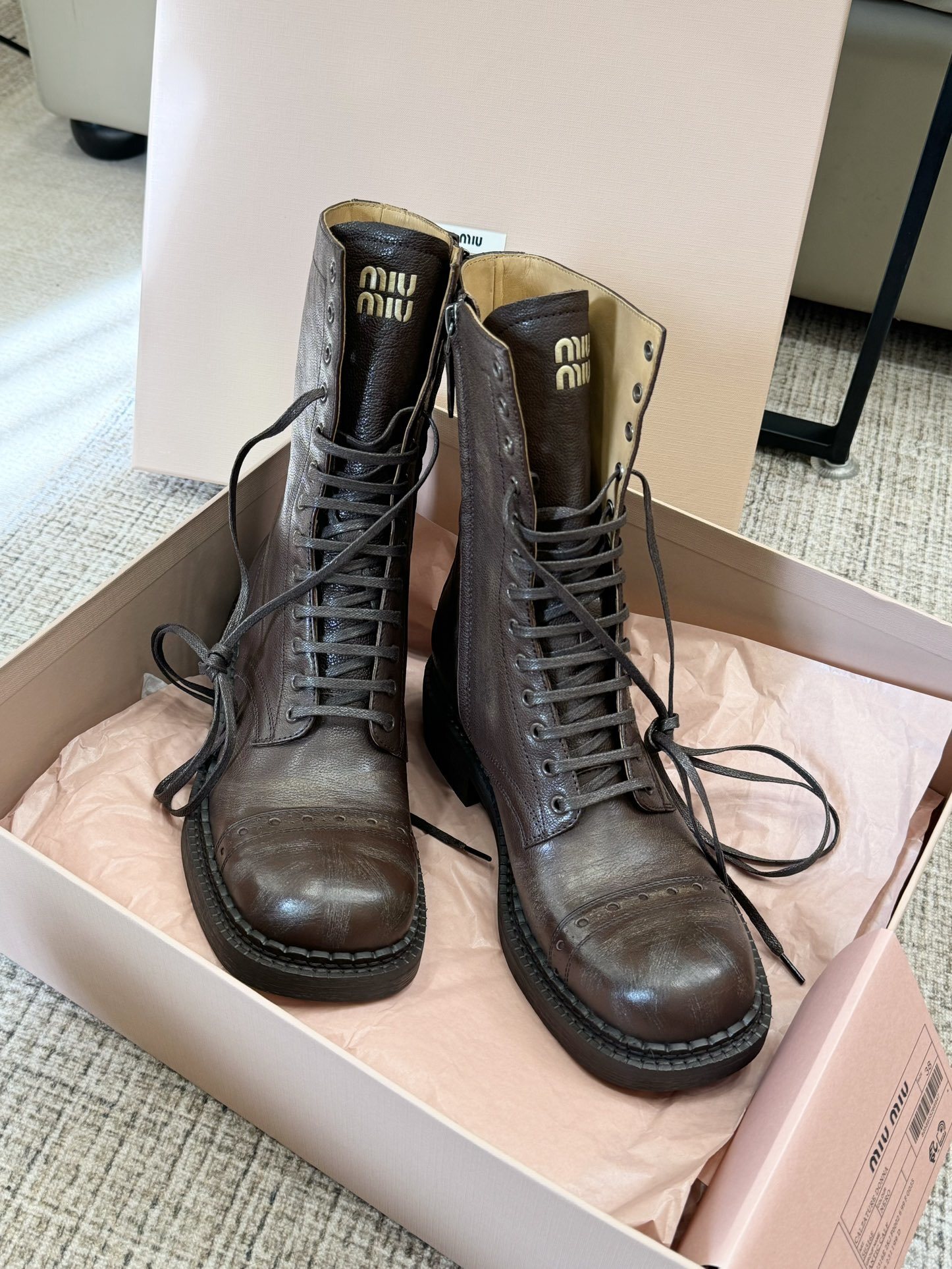 miumiu女靴 2025專櫃同步 繆繆時尚爆款靴鞋