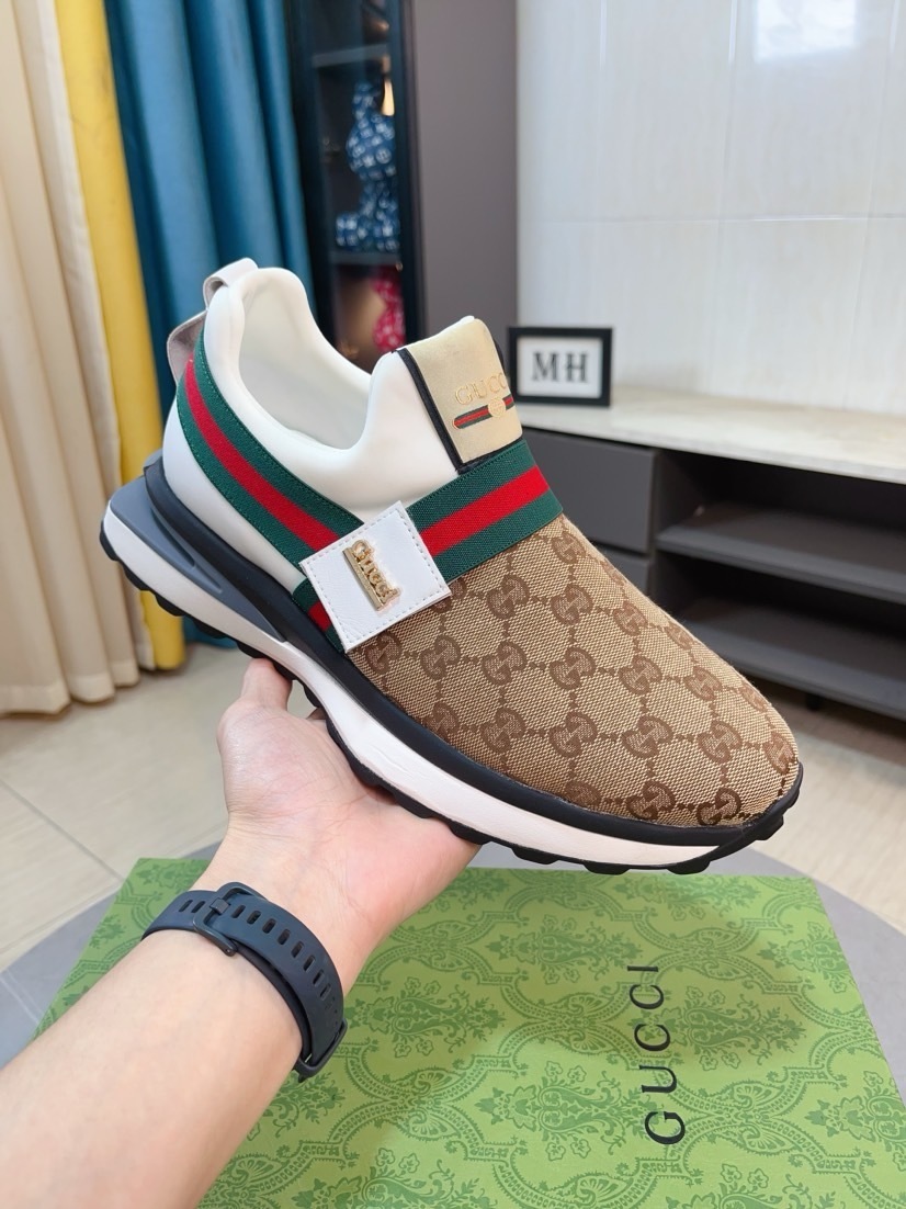 GUCCI男鞋 2025專櫃同步 古馳經典爆款休閑鞋 0