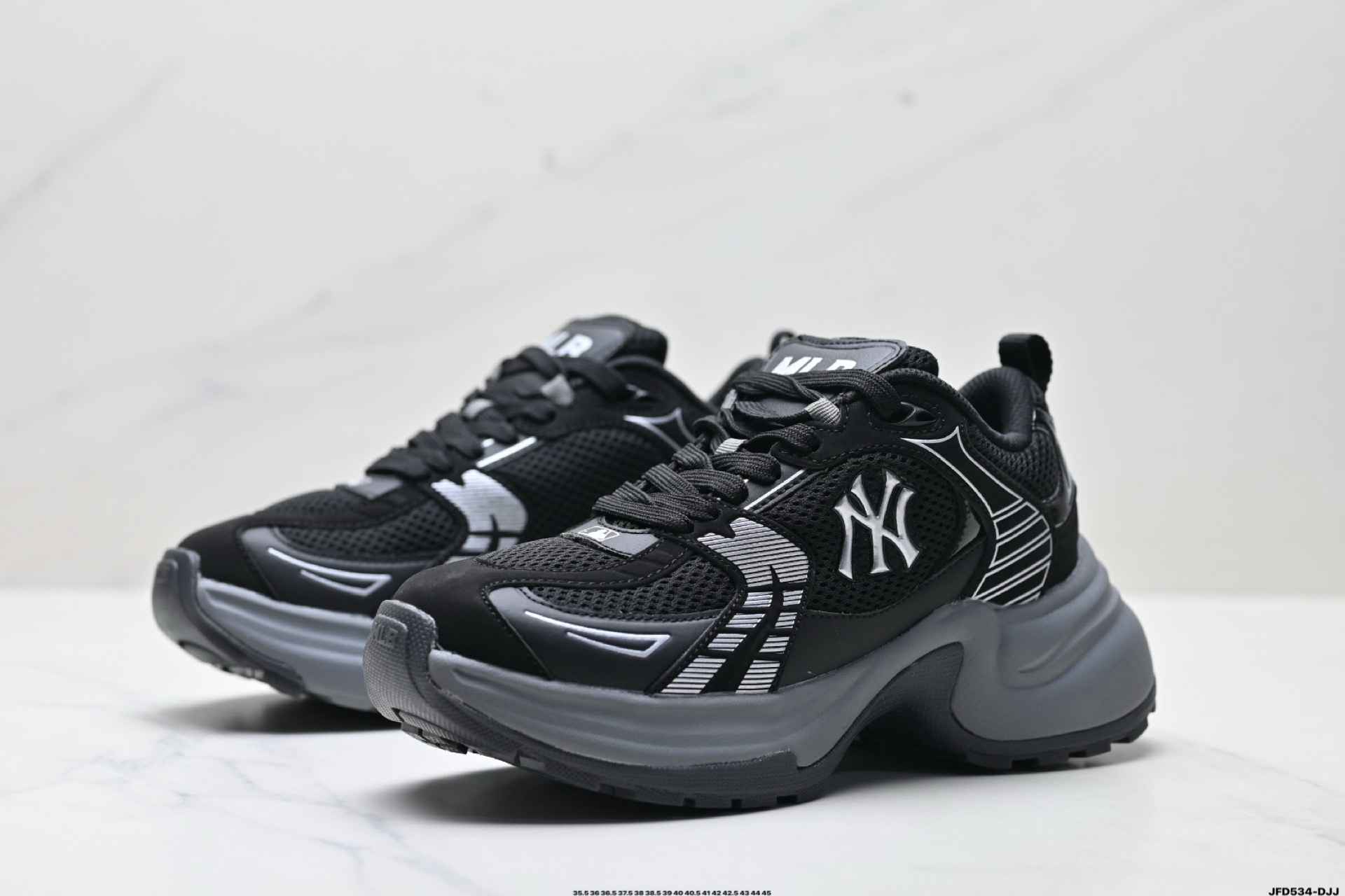 MLB情侶鞋 洋基隊時尚休閑運動老爹鞋