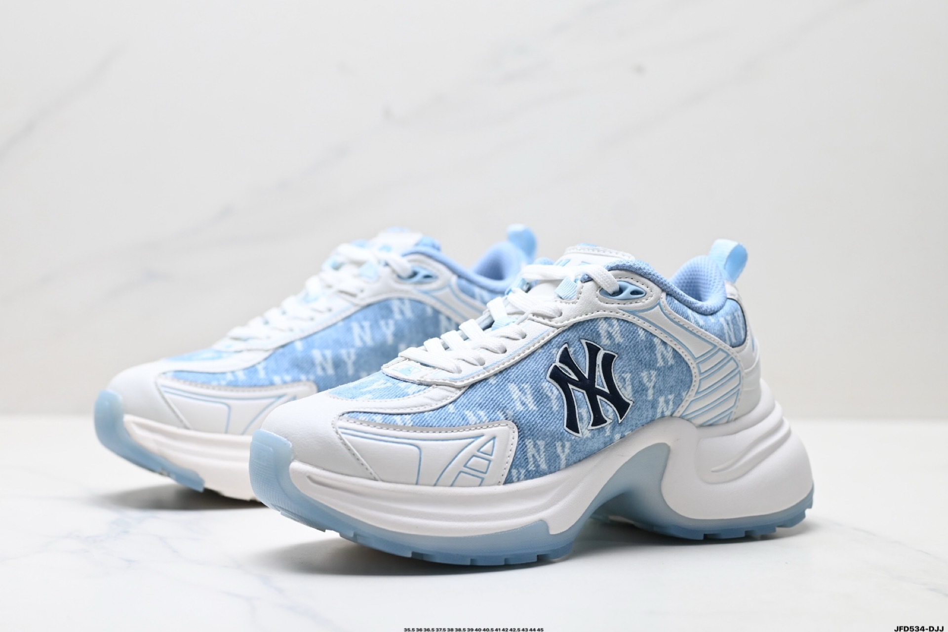 MLB情侶鞋 洋基隊時尚休閑運動老爹鞋