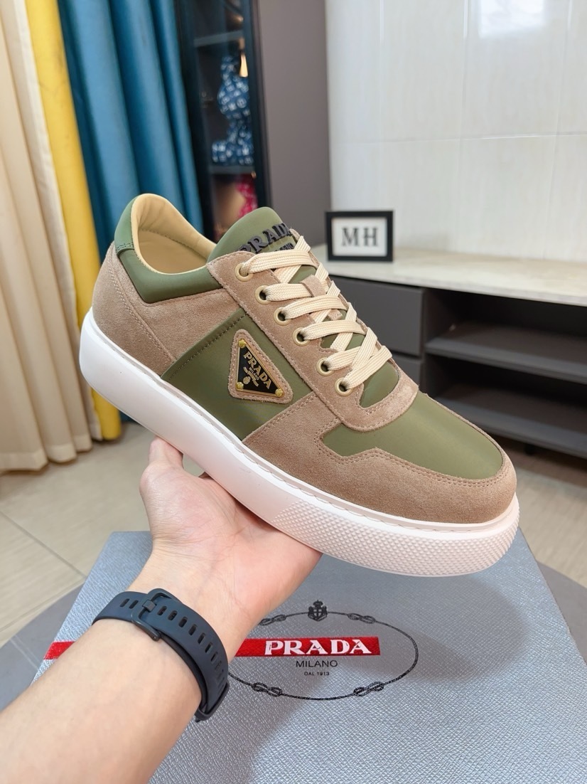 PRADA男鞋 2025專櫃同步 普拉達經典爆款休閑鞋