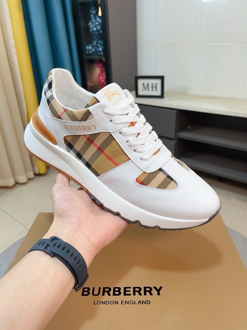 BURBERRY男鞋 2025專櫃同步 巴寶莉經典爆款休閑鞋