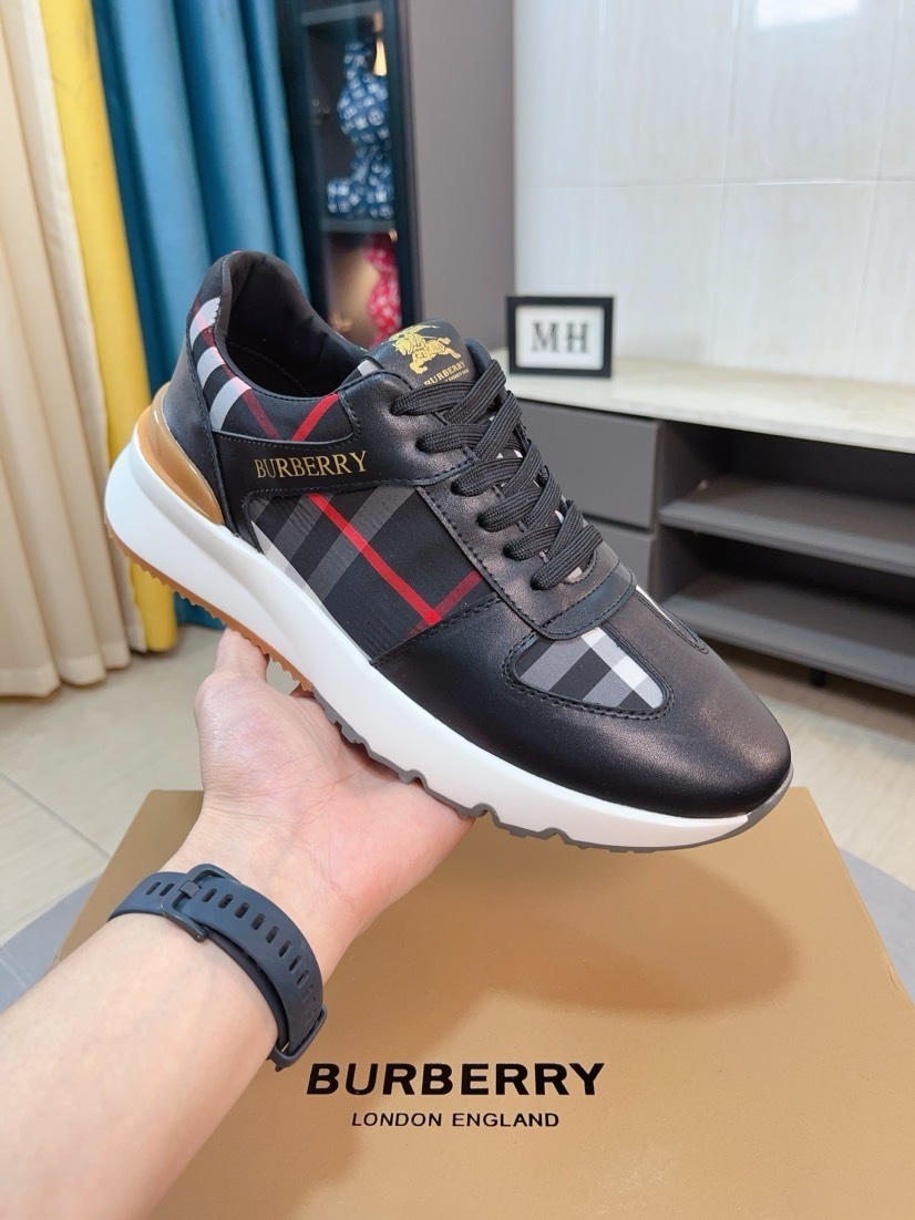 BURBERRY男鞋 2025專櫃同步 巴寶莉經典爆款休閑鞋