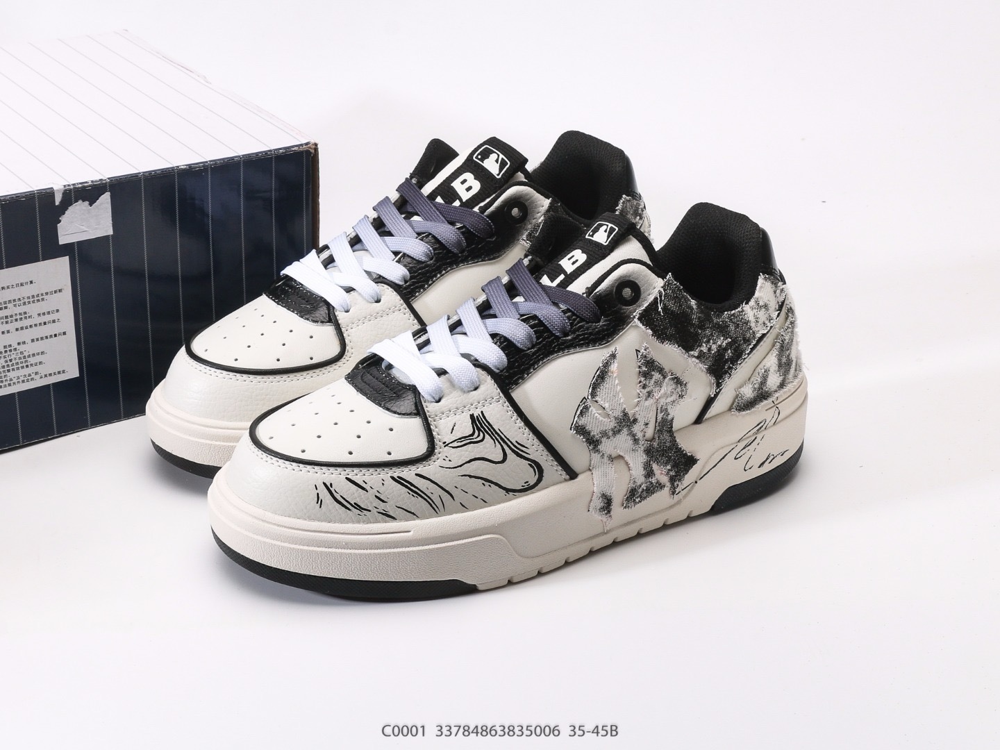 MLB情侶鞋 洋基隊時尚休閒運動板鞋