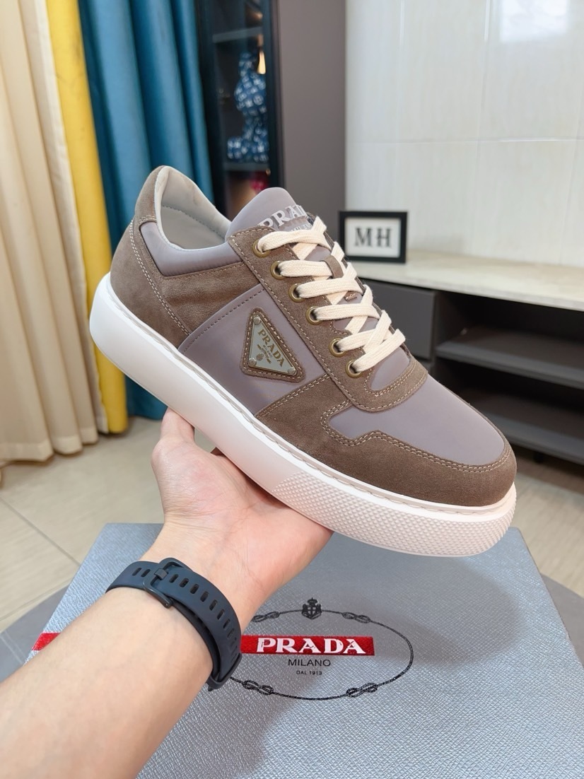 PRADA男鞋 2025專櫃同步 普拉達經典爆款休閑鞋