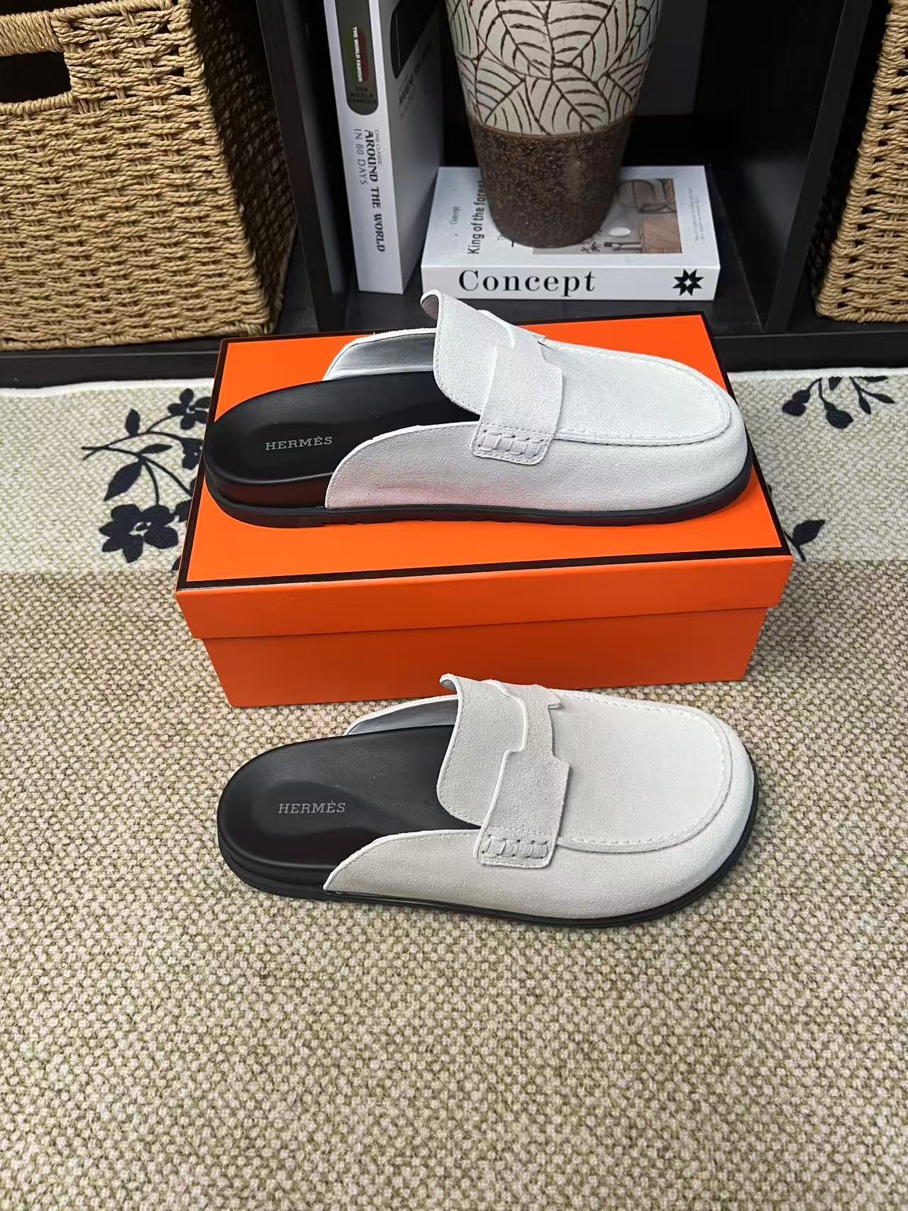 HERMES情侶鞋 2025專櫃同步 愛馬仕經典爆款半拖鞋