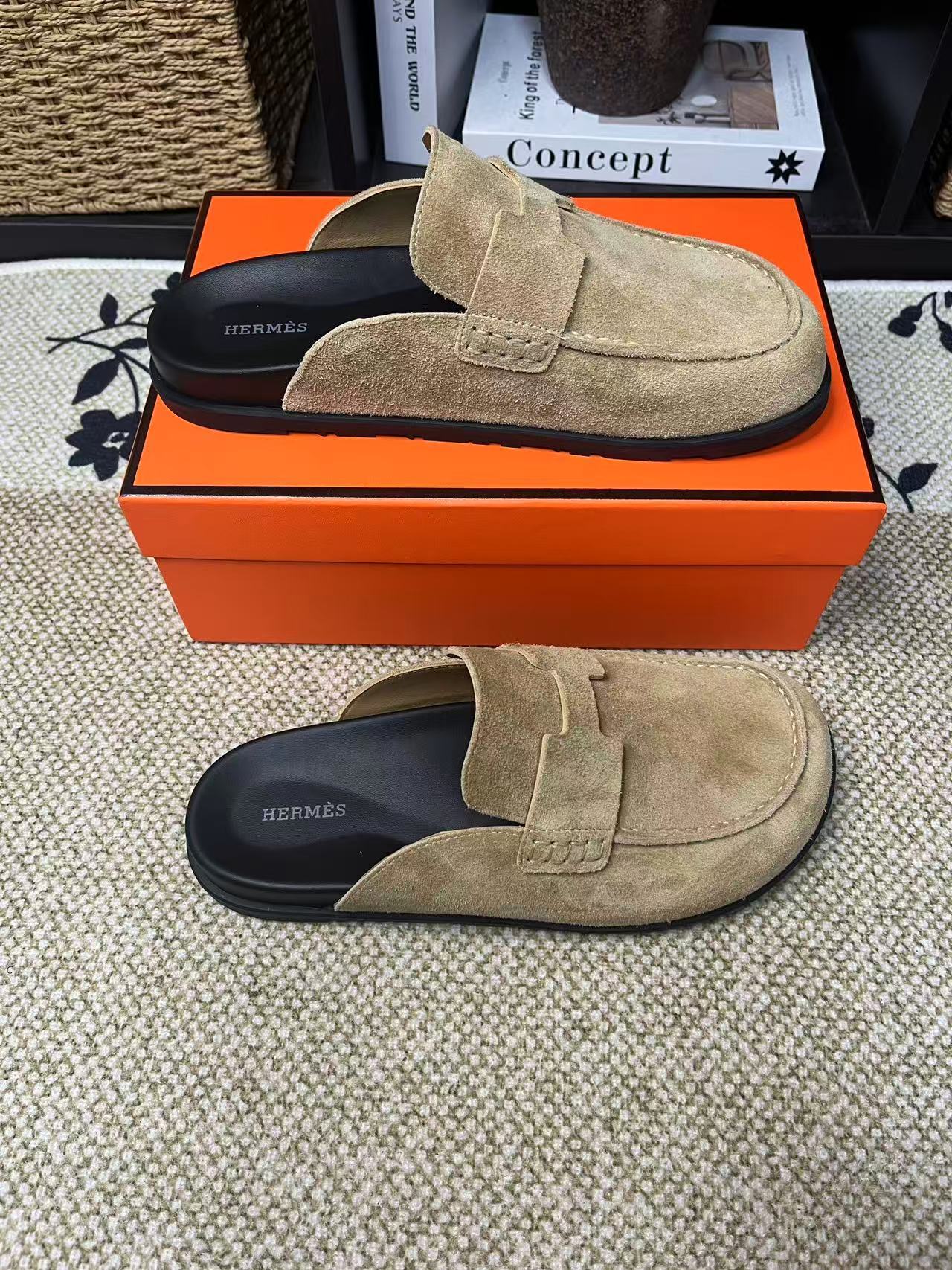 HERMES情侶鞋 2025專櫃同步 愛馬仕經典爆款半拖鞋