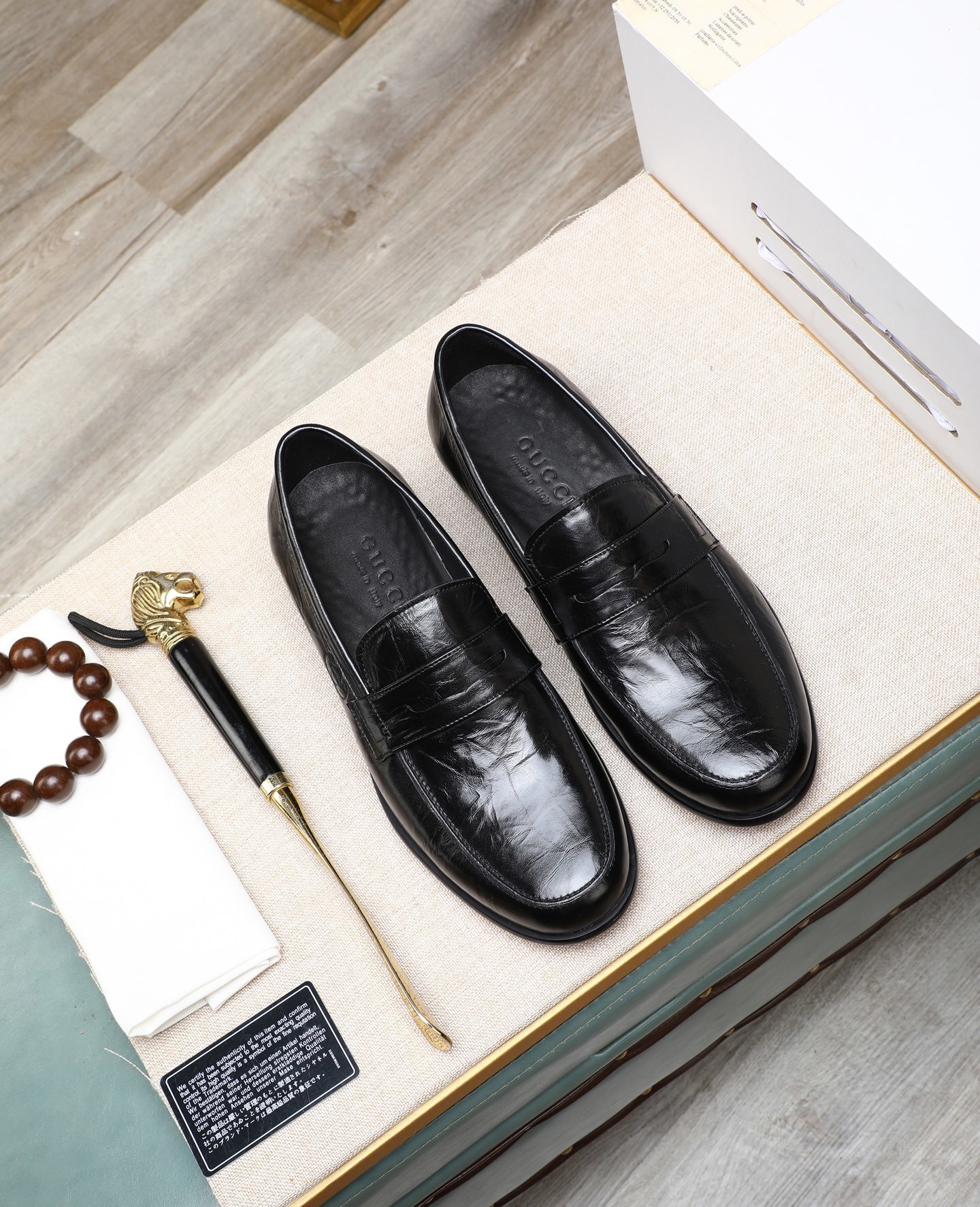 GUCCI男鞋 2025專櫃同步 古馳經典爆款商務皮鞋