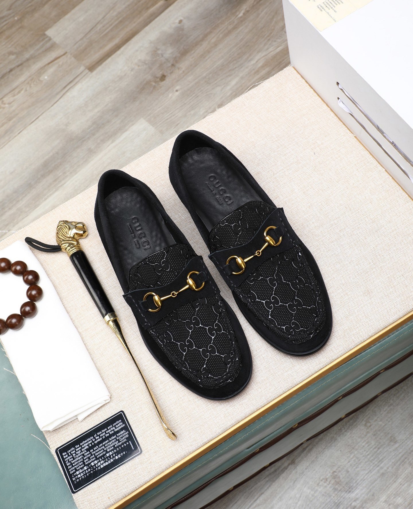 GUCCI男鞋 2025專櫃同步 古馳經典爆款商務皮鞋