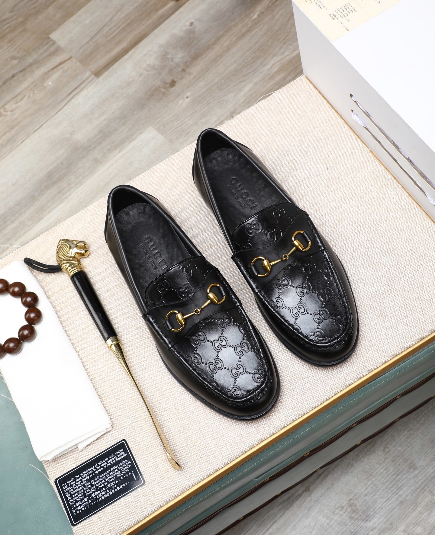GUCCI男鞋 2025專櫃同步 古馳經典爆款商務皮鞋