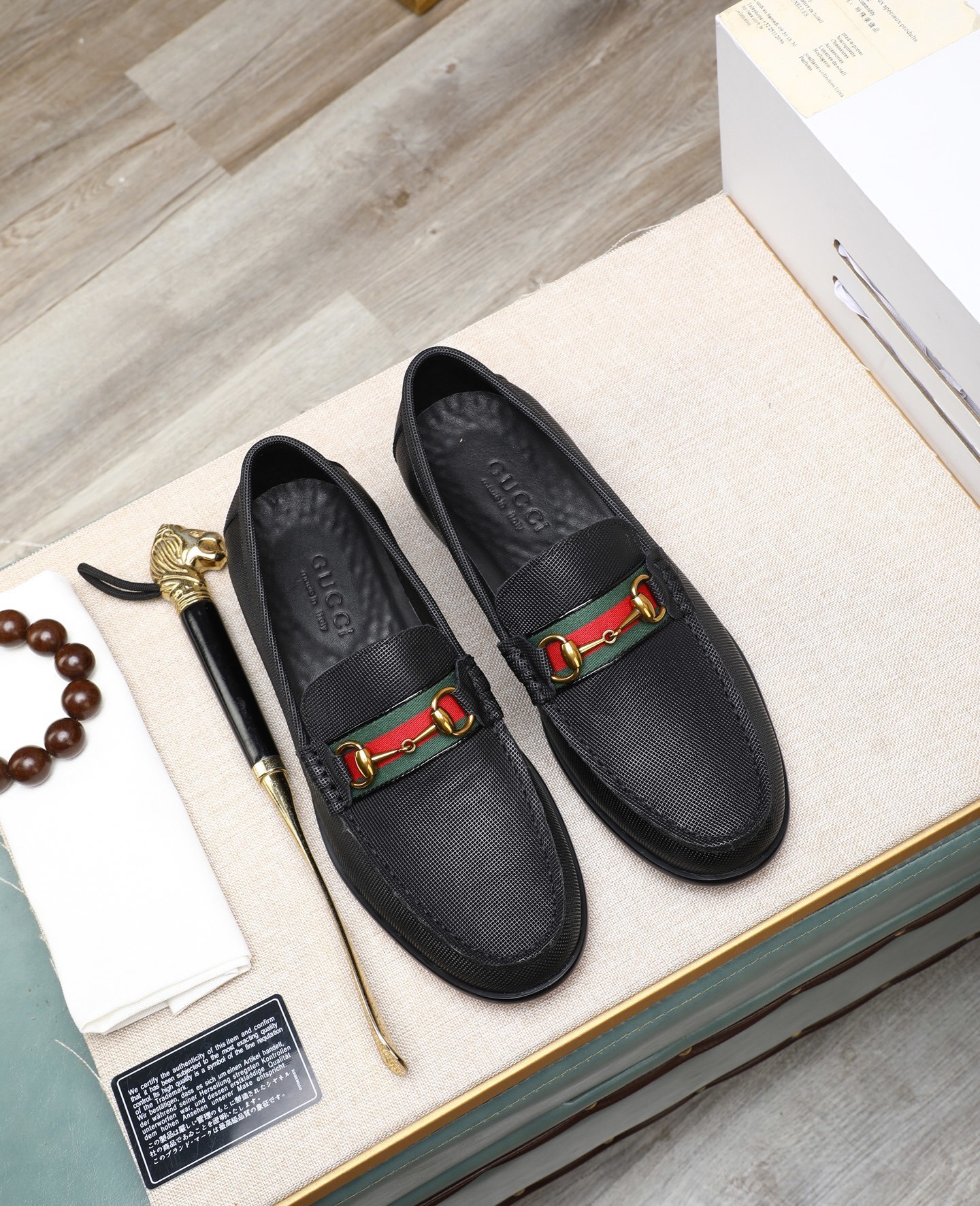 GUCCI男鞋 2025專櫃同步 古馳經典爆款商務皮鞋