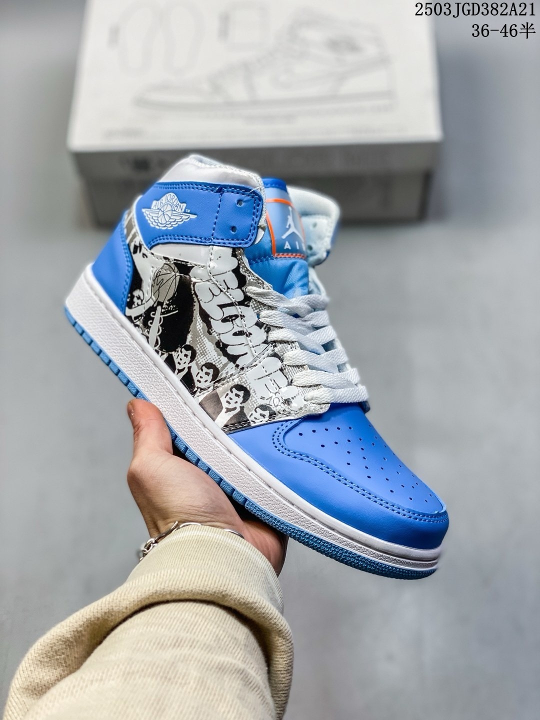 Air Jordan 1情侶鞋 喬丹高幫時尚休閑運動板鞋